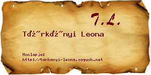 Tárkányi Leona névjegykártya